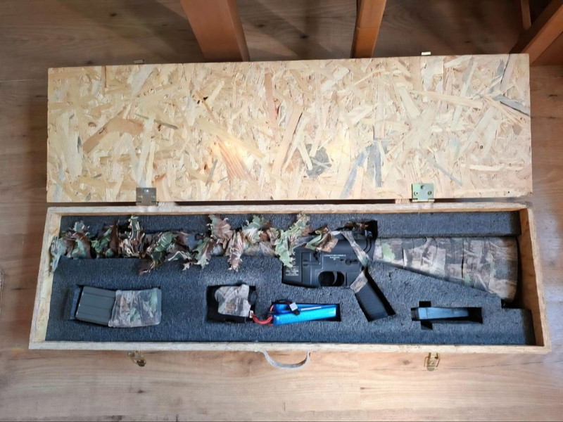 Image 1 pour Verkaufe getarnte Airsoft Langwaffe