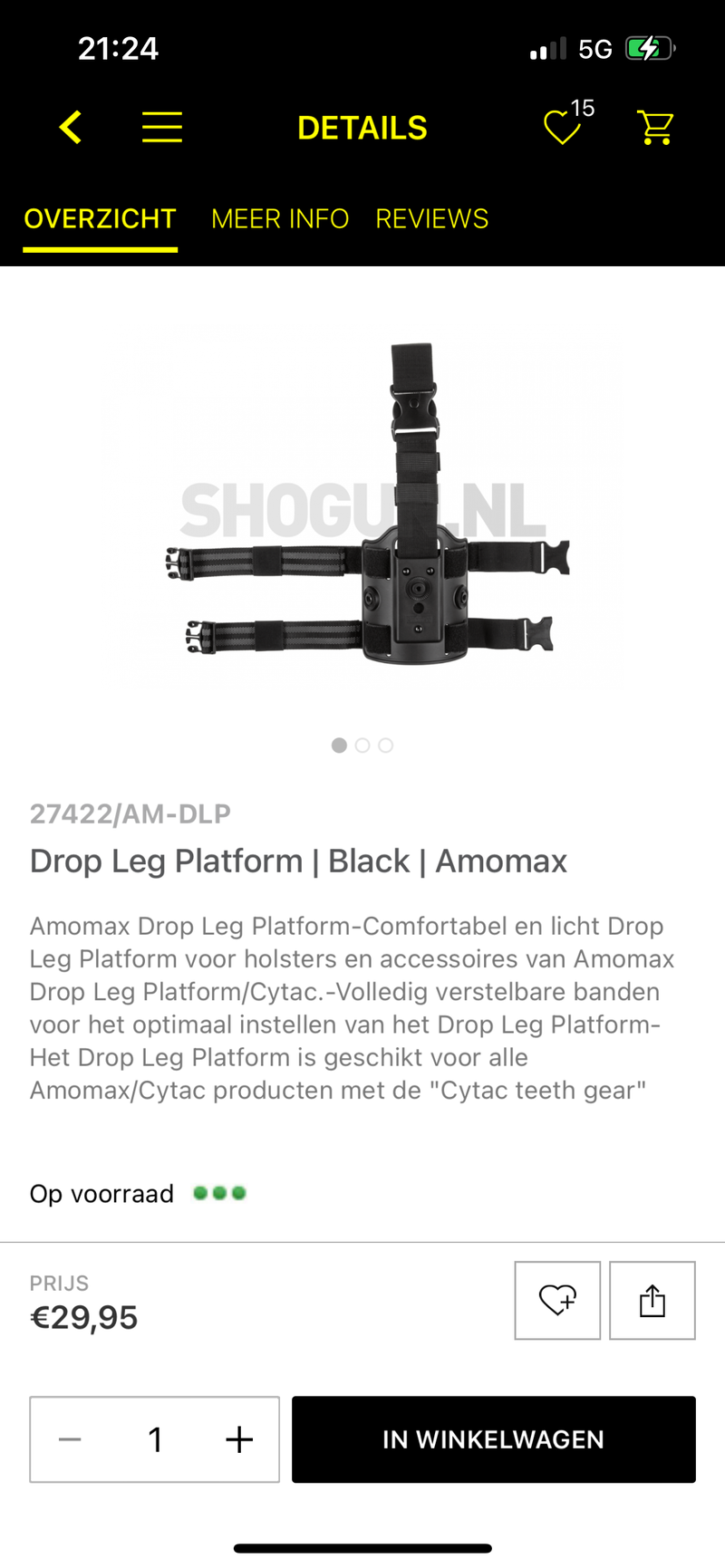 Image 1 for Drop leg platform amomax