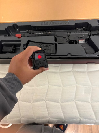 Afbeelding 2 van G&G AR15 / M4 AEG Airsoft - neuwertig inkl Akku Magazin Rotpunktvisier