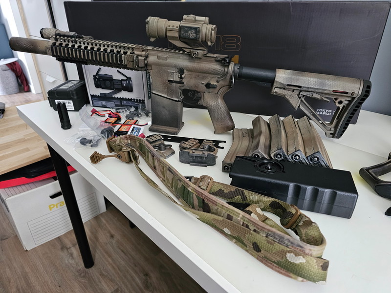 Afbeelding 1 van Tokyo Marui MK18 Recoil Shock + Vortex Strikefire II