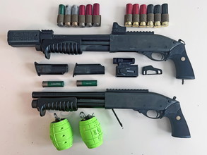 Imagen para 2x Shotgun Tokyo Marui M870 Breacher HPA/Green Gas + TAPP + Tracer PCU