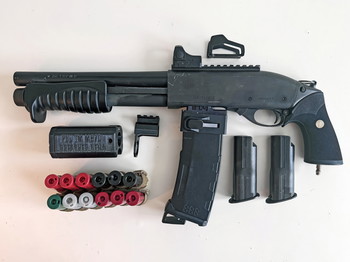 Imagen 5 de 2x Shotgun Tokyo Marui M870 Breacher HPA/Green Gas + TAPP + Tracer PCU