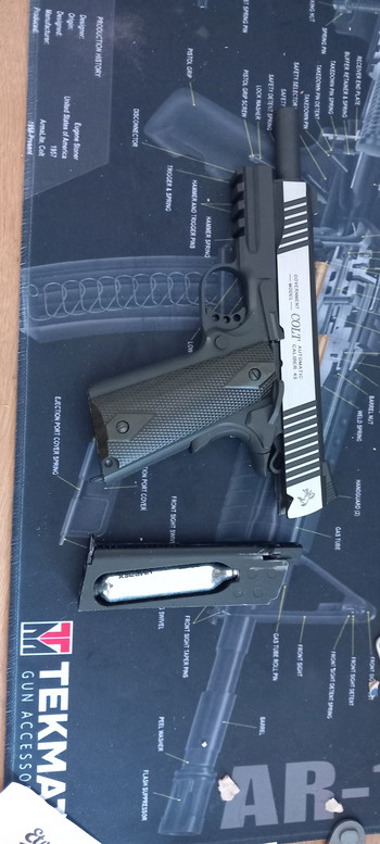 Image 4 for Colt 1911 rail gun kwc co2
