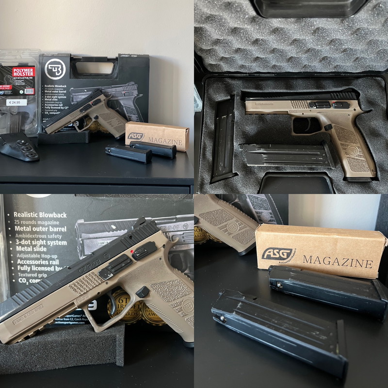 Imagen 1 de ASG CZ P-09 met 3x mags en holster en koffer