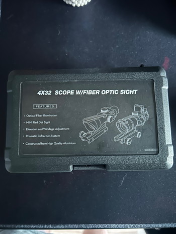 Imagen 3 de Trijicon ACOG Sight | Red Fibre Optic | 4x32 | Black