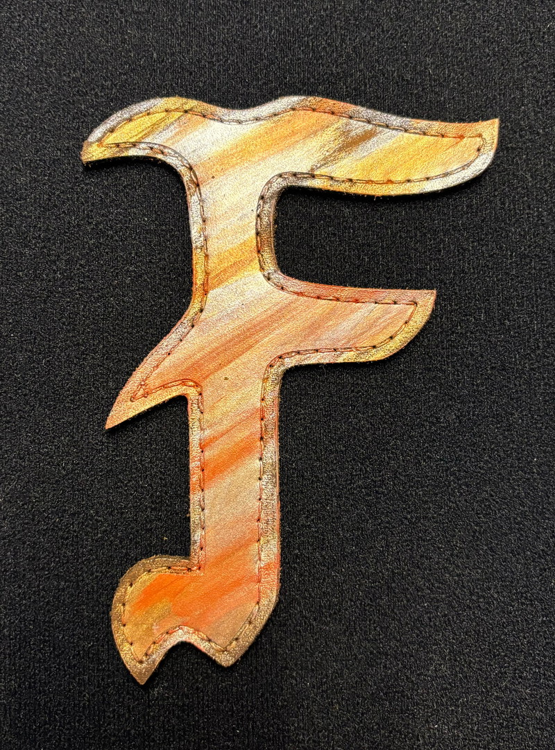 Image 1 for FOG big F logo leather patch