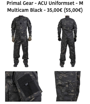 Imagen 3 de Ape Force Gear & Primal Gear Multicam black Plate Carrier, Uniform, Combat Shirt
