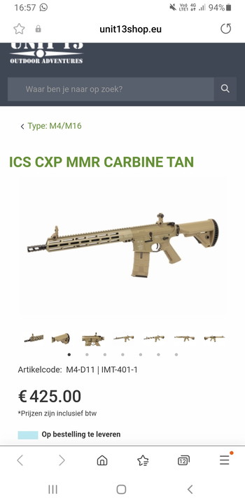 Image 5 pour ics CXP MMR carbine tan met theta red dotmag vandaag weg voor 300