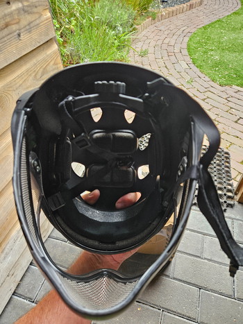 Bild 4 für WarQ Full Face First ASG helm - Black Raptor