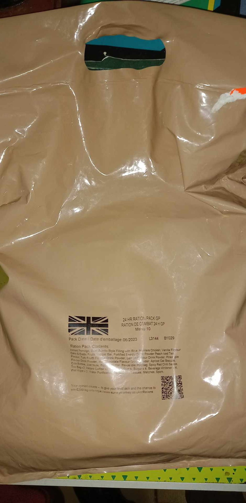 Bild 1 für 3 Ration de combat 24h Anglaise