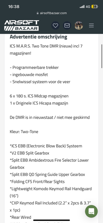 Afbeelding 3 van ICS CXP M.A.R.S dmr