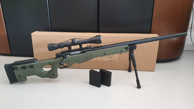 Bild für Well L96 AWP Sniper Rifle - Compleet (Extra mag / Scope / Bipod / Scope protector)