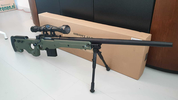 Bild 2 für Well L96 AWP Sniper Rifle - Compleet (Extra mag / Scope / Bipod / Scope protector)