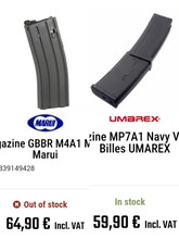 Bild für Looking for GBBR mags , MP7 VFC and Marui M4
