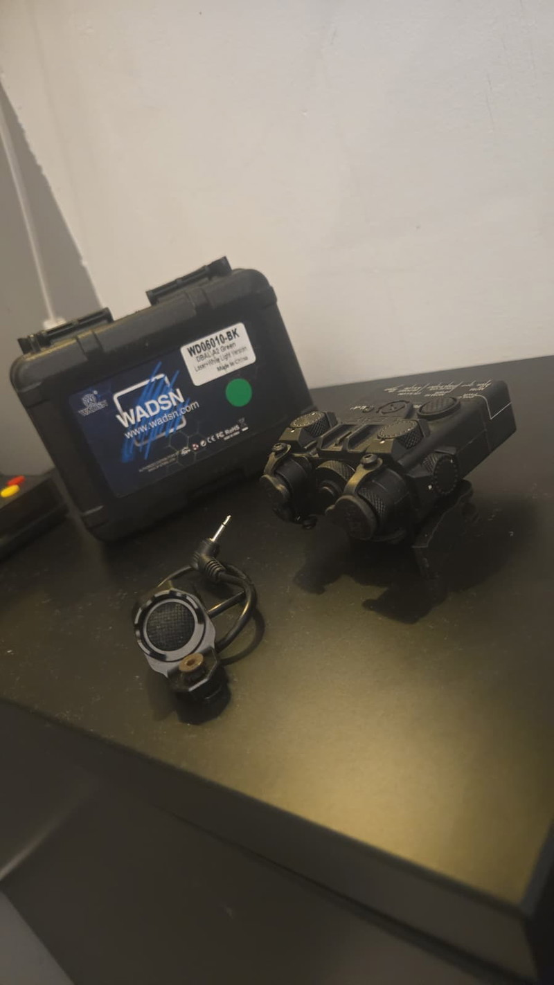 Image 1 for Tactical PEQ DBAL-A2 Green Laser + White Light Version | Black | WADSN + Unity Switch