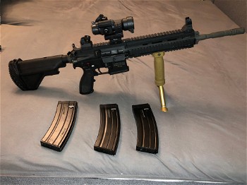 Afbeelding 2 van HK416D GBB set met 3 lekvrije mags en accessoires