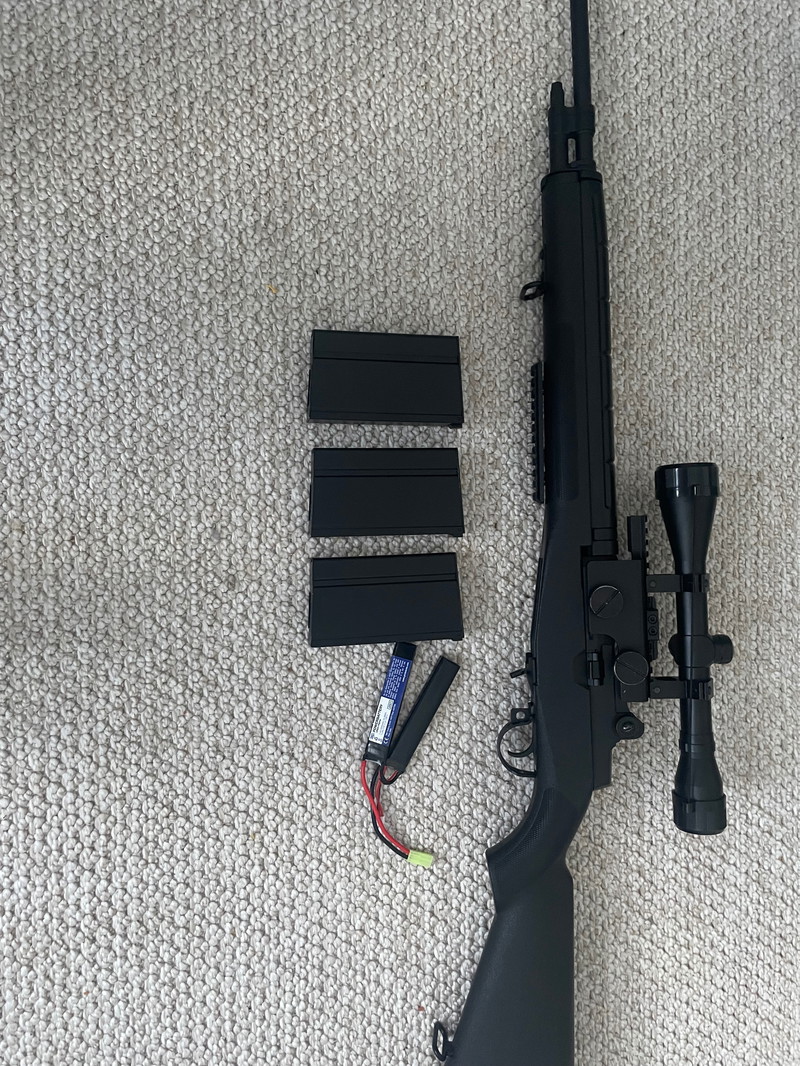 Image 1 pour CM032 M14 von Cyma inkl. Scope, Akku & 3 xMagazin wenig gespielt