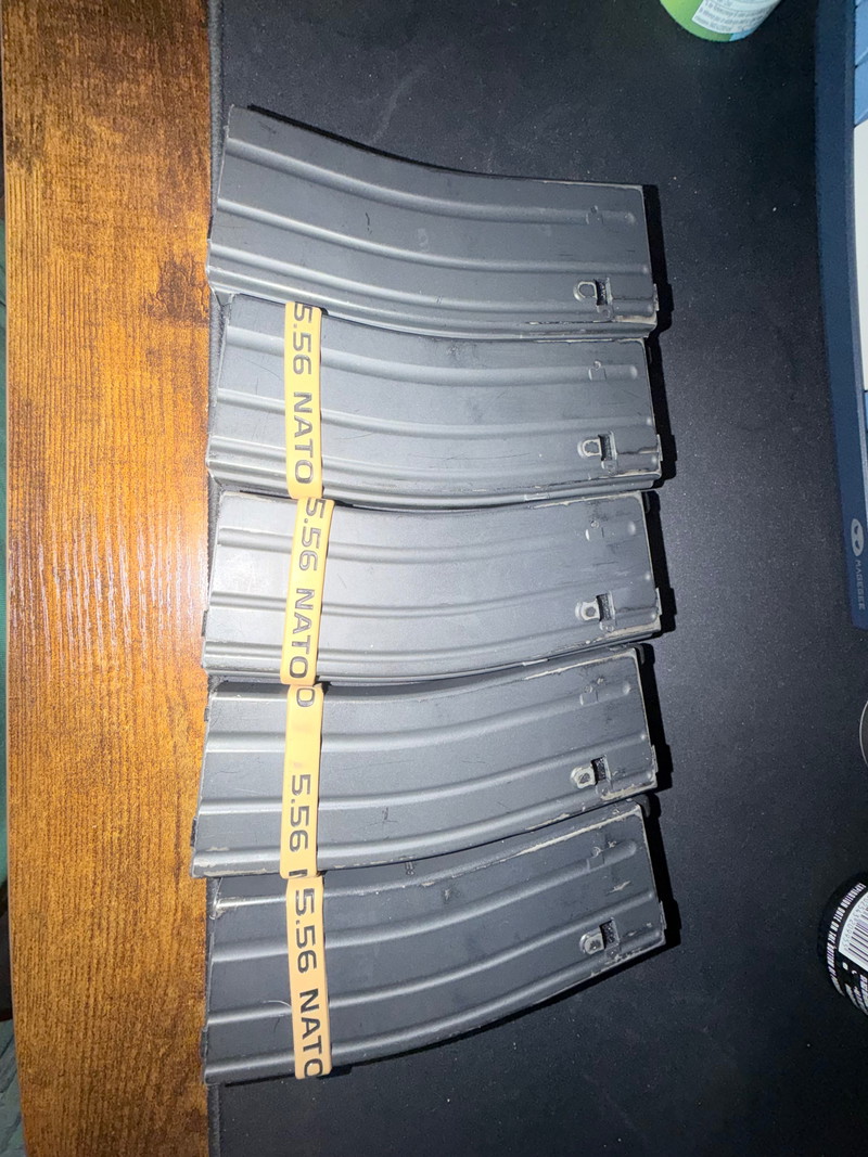 Afbeelding 1 van Set van 5 originele Tokyo Marui MWS 35 rounds gas-magazijnen LEKVRIJ!