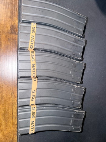 Afbeelding 2 van Set van 5 originele Tokyo Marui MWS 35 rounds gas-magazijnen LEKVRIJ!