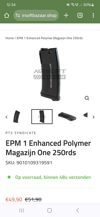 Image 3 for Pts epm1 magazijn 250 rounds