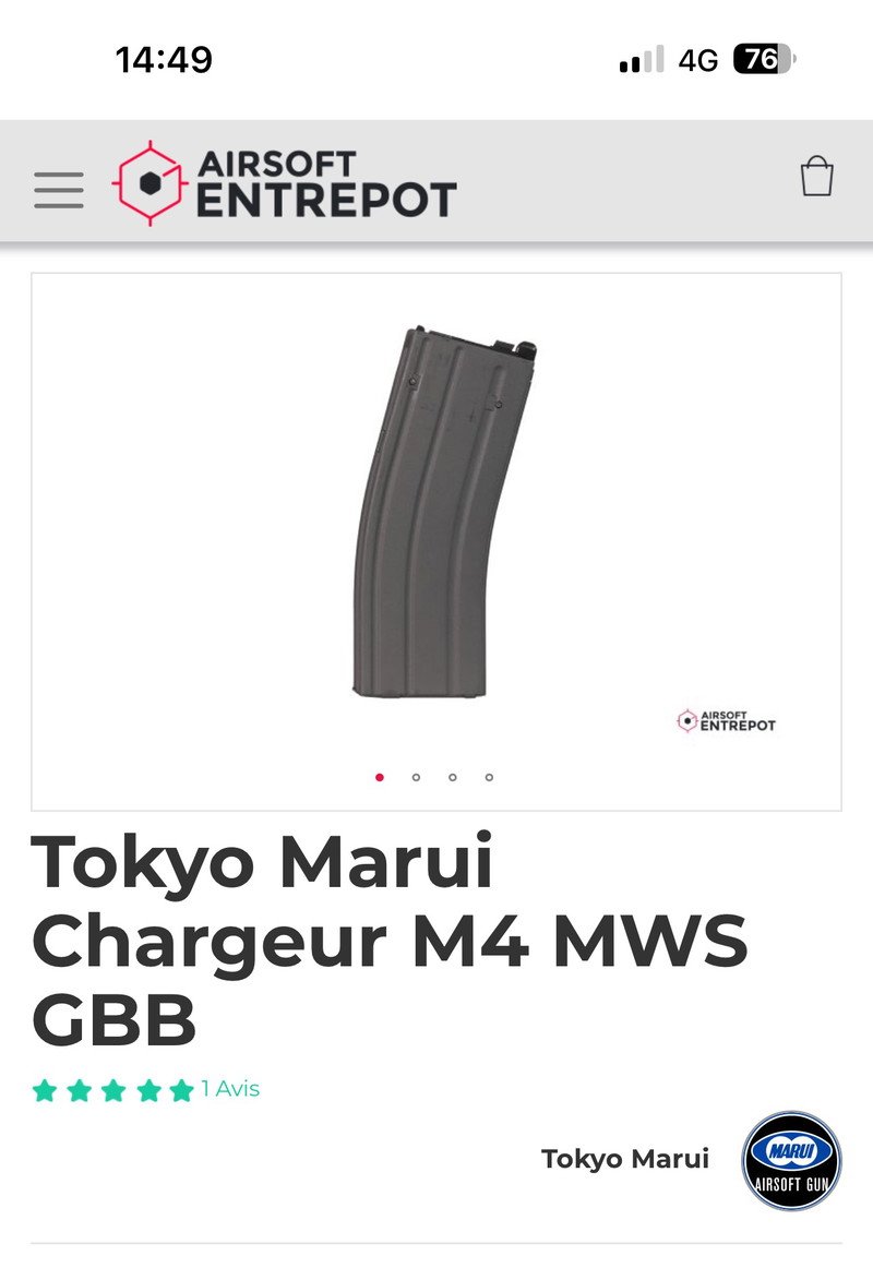 Image 1 for Cherche chargeurs mws marui