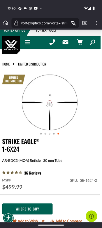 Afbeelding 3 van Vortex Strike Eagle 1-6x24
