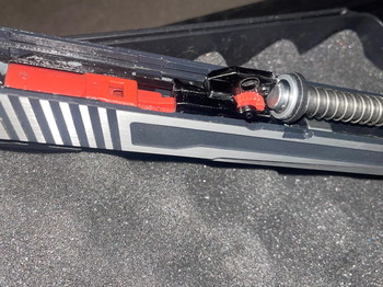 Imagen 3 de AW Custom Hicapa Splitslide HX1001 + Creeper Concepts M4 HPA Adapter - F Marked