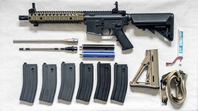Bild für PTW Airsoft Colt MK18 MOD1 M4 AR + Accessories