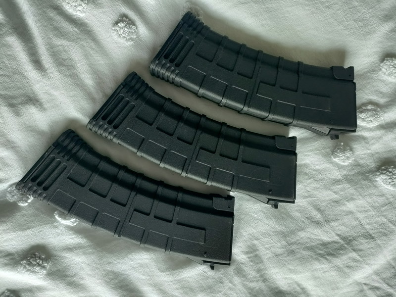 Image 1 for 3x  AK74 HI-CAP magazijnen met een capaciteit voor 500 bb's van het merk Cyma