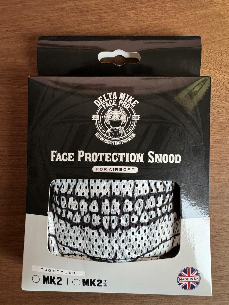 Bild 1 für Delta Mike Ghost Black Face Protection Snood MK2 Mini
