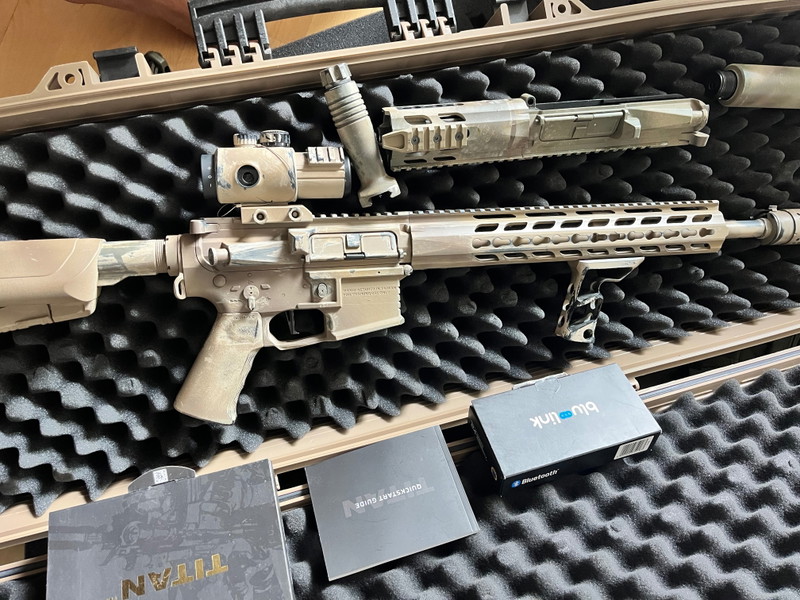 Image 1 for Krytac m4 barret with pdw barrel and titan gate.