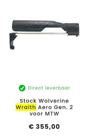 Image 3 for Wolverine Airsoft Wraith Aero voor MTW