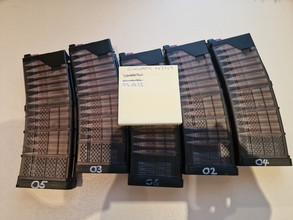 Bild für MWS Magazinen 5x Lancer 300 BLKOUT / Tokio Marui / Double Eagle / Cyma CGS