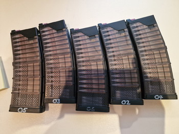 Afbeelding 4 van MWS Magazinen 5x Lancer 300 BLKOUT / Tokio Marui / Double Eagle / Cyma CGS