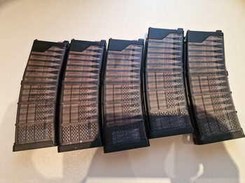 Afbeelding 5 van MWS Magazinen 5x Lancer 300 BLKOUT / Tokio Marui / Double Eagle / Cyma CGS