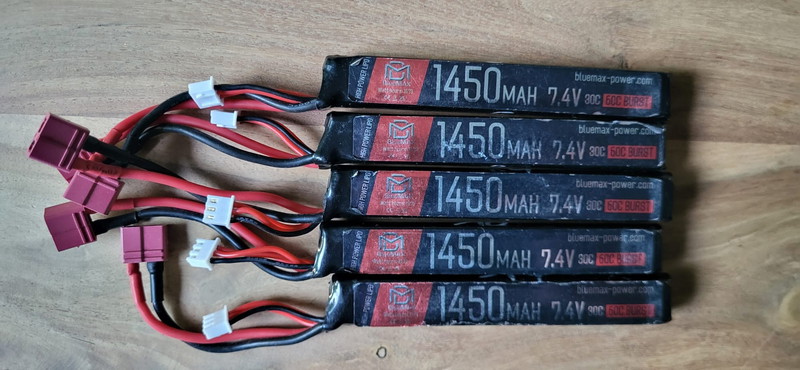 Imagen 1 de Bluemax 1450mAh LiPo 7.4V 30C stick deans