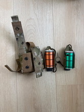 Image for Strataim Epsilon BB grenade 2 stuks - Deadly Customs Kydex grenade pouches + Warrior Assault Grenade pouch