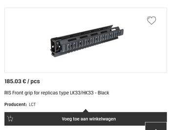 Image 3 for LCT RIS handguard voor HK33 (LK33)