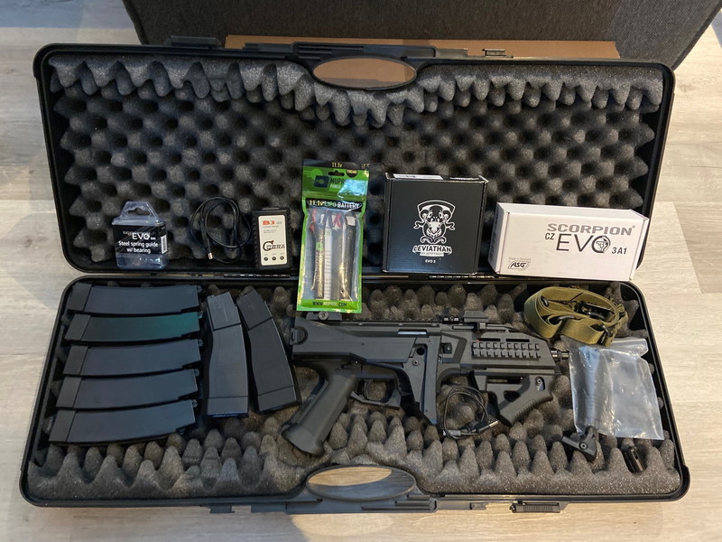 Bild 1 für Nette ASG CZ Scorpion EVO 3 A1 met ingebouwde Leviathan