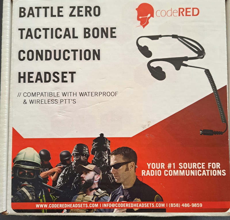 Imagen 1 de Code Red bone conduction head set +ptt