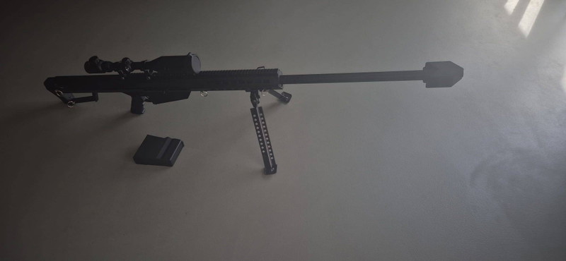 Image 1 for Snow Wolf M82A1 BARRET full metal met 3-9x50E scope