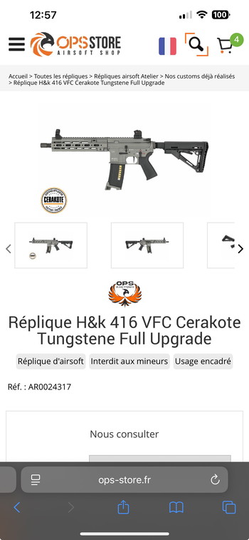 Imagen 4 de Hk416 VFC full upgrade