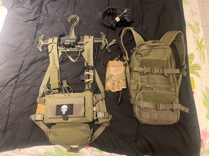 Image for Full Set Ghillie Suit + chest rig+backpack +full set radio set