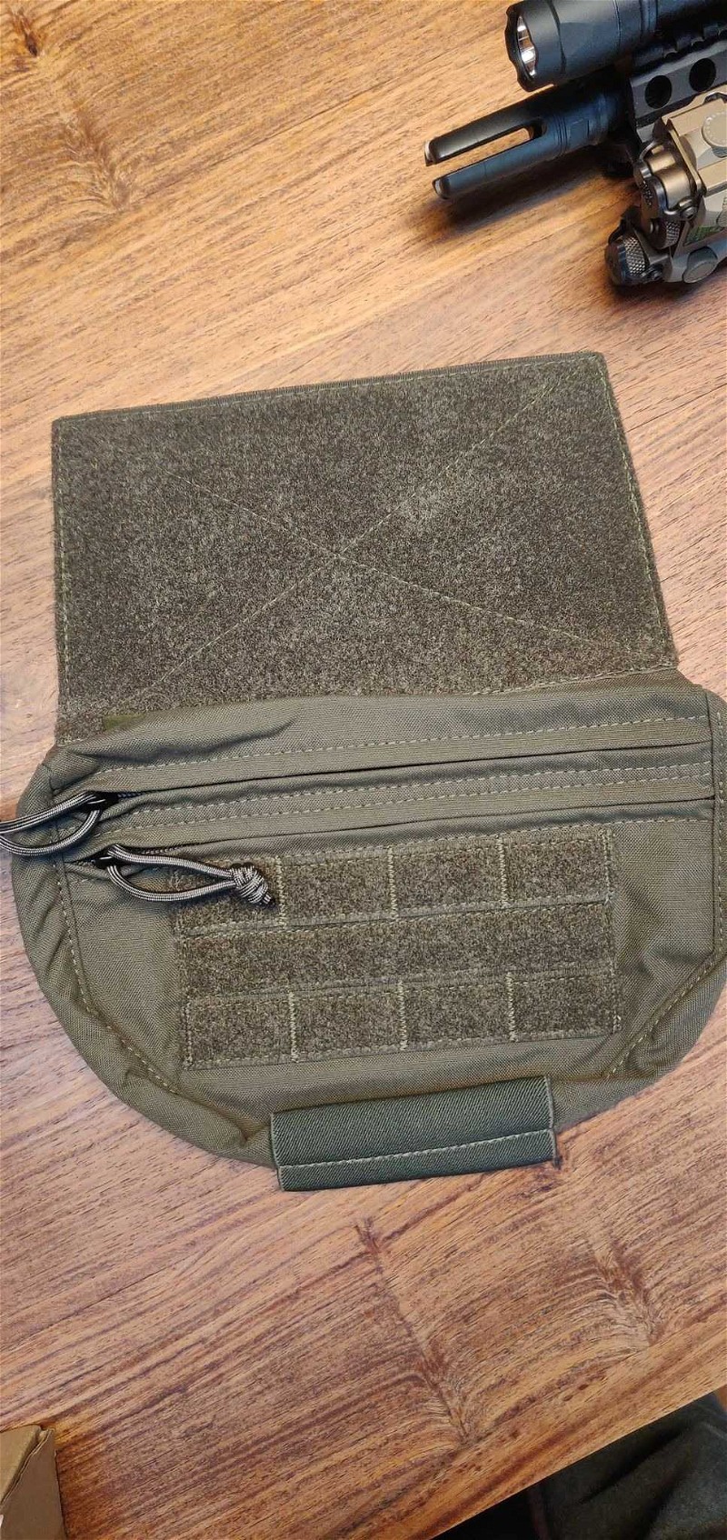 Image 1 for Warrior Drop Down Velcro Utility Pouch - Ranger Green