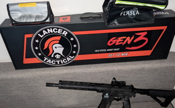 Image 5 for Lancer Tactical LT-39 Gen 3 S-AEG (Schwarz) + Optik, Akkus & Ladegerät (Unbespielt) Nur Abholung!!
