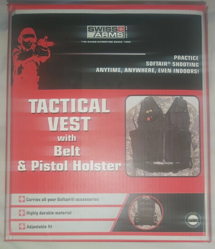 Afbeelding 1 van Tactical vest & belt met pistol holder