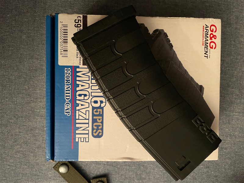 Image 1 for 6 magazijnen midcap 120 rounds G&g