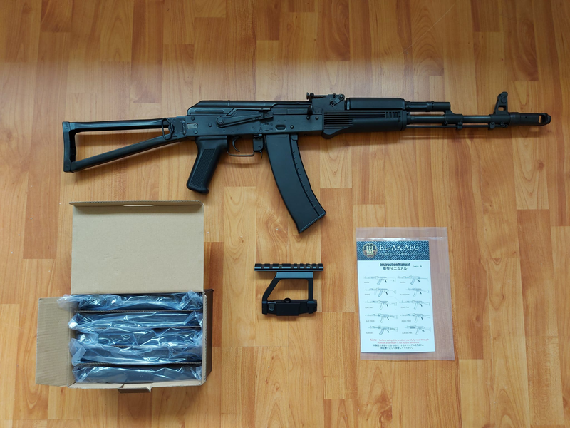 Image 1 pour E&L AKS74MN + Nieuwe mags 5x + side rail mount