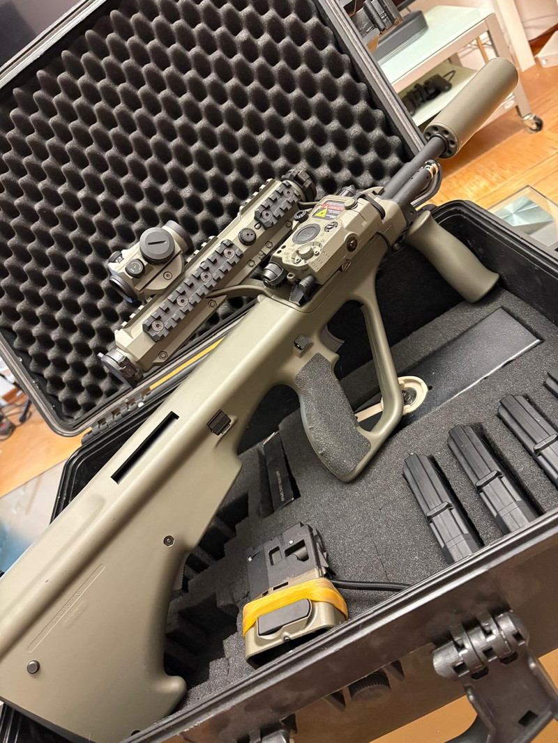 Afbeelding 1 van GHK AUG A3 Jagdkommando spec with (Airtac HPA Adapter)