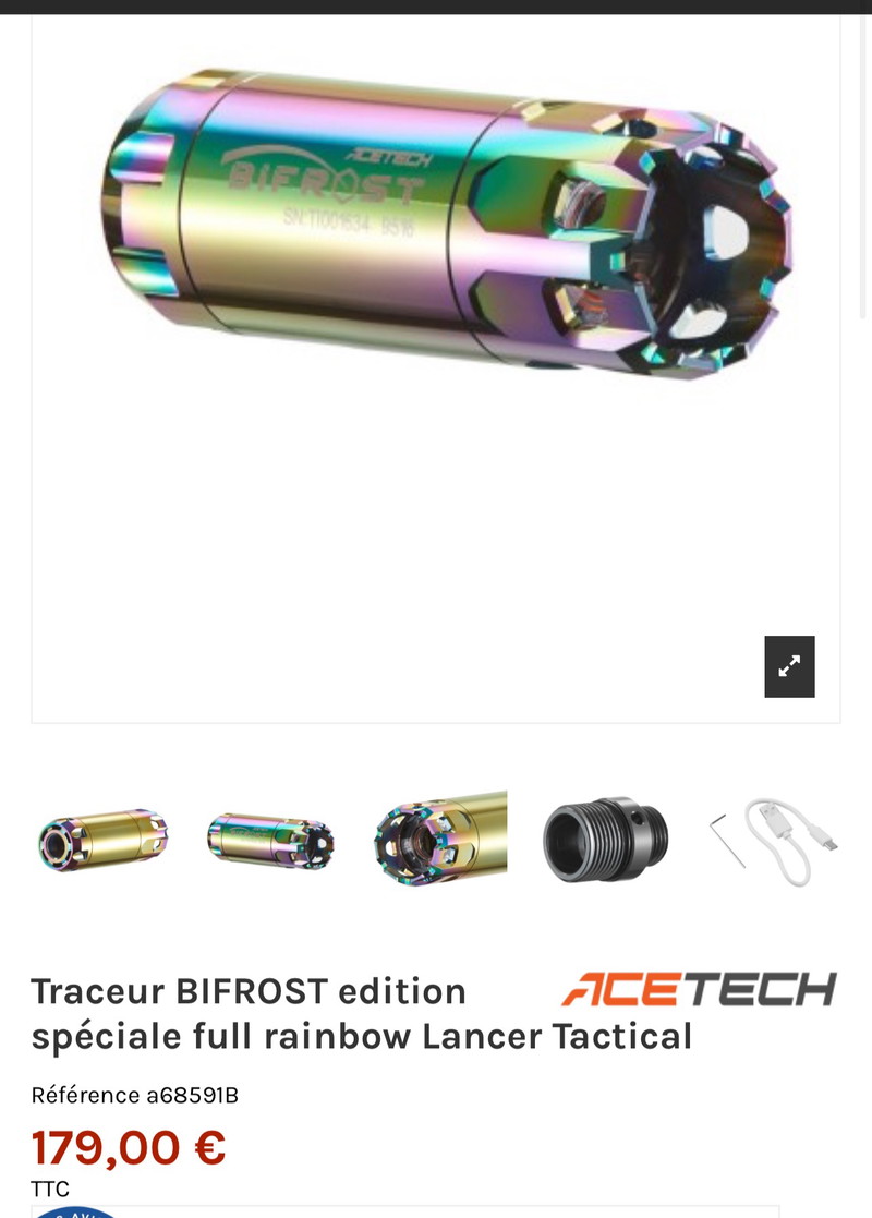 Image 1 pour Tracer acetech bi frost édition spécial raimbow